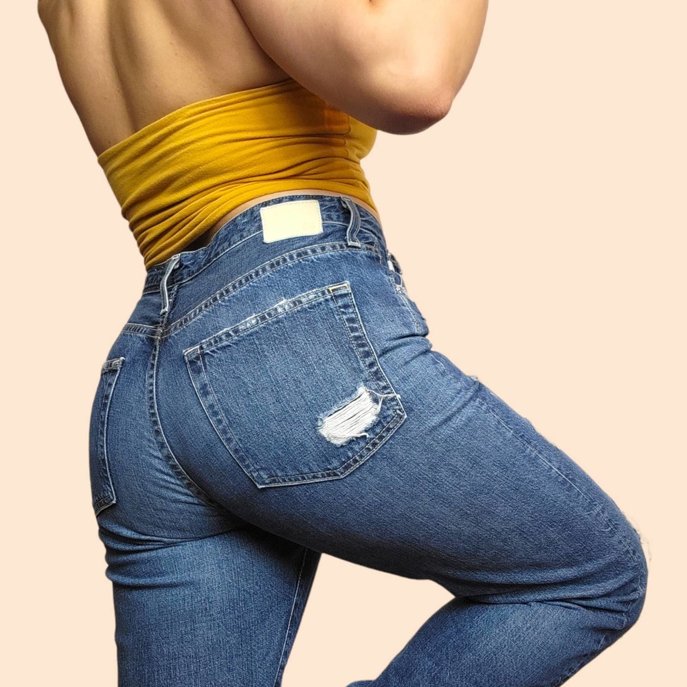 AG Phoebe Vintage High Waisted Tapered Leg Jean 8 Years Bracewall 32 R